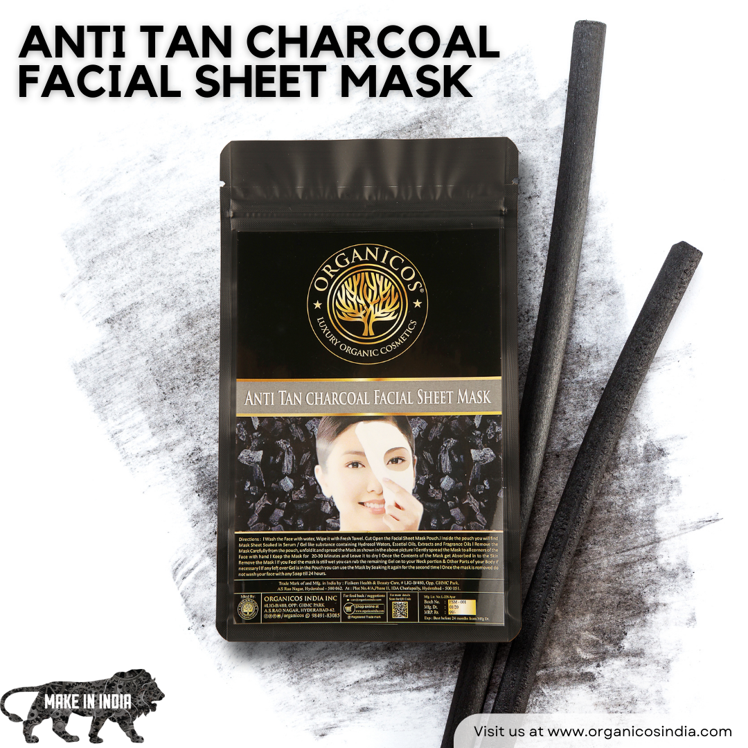 Anti Tan Charcoal Facial Sheet Mask
