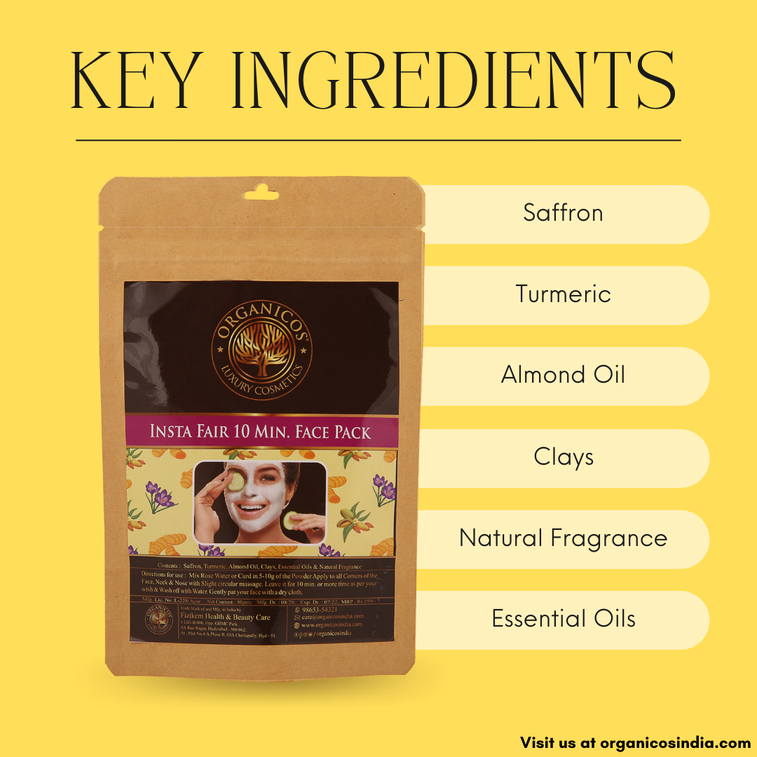 Insta Fair 10 MIN. Face pack