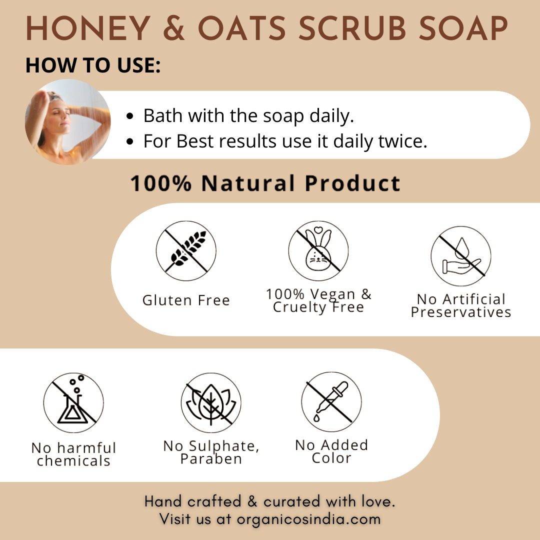Honey & Oats Scrub Soap 100 g