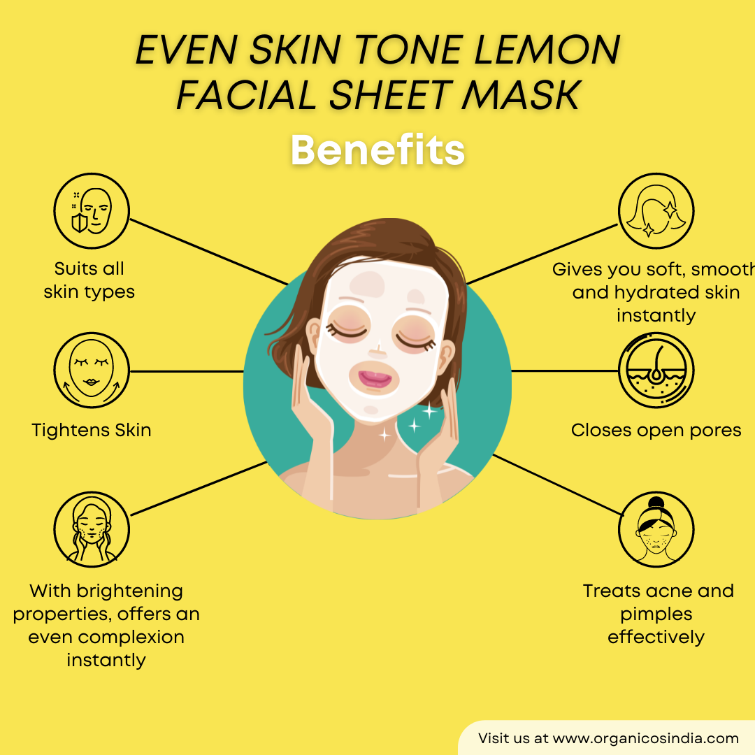 Even Skin Tone Lemon Facial Sheet Mask