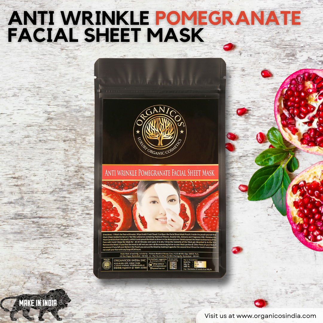Anti Wrinkle Pomegranate Facial Sheet Mask