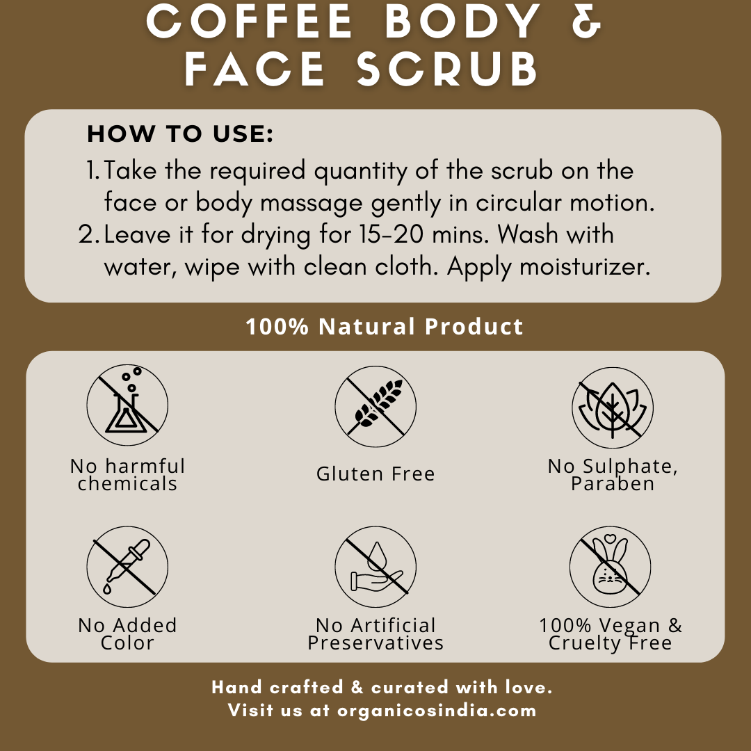 COFFEE BODY & FACE SCRUB 150 G