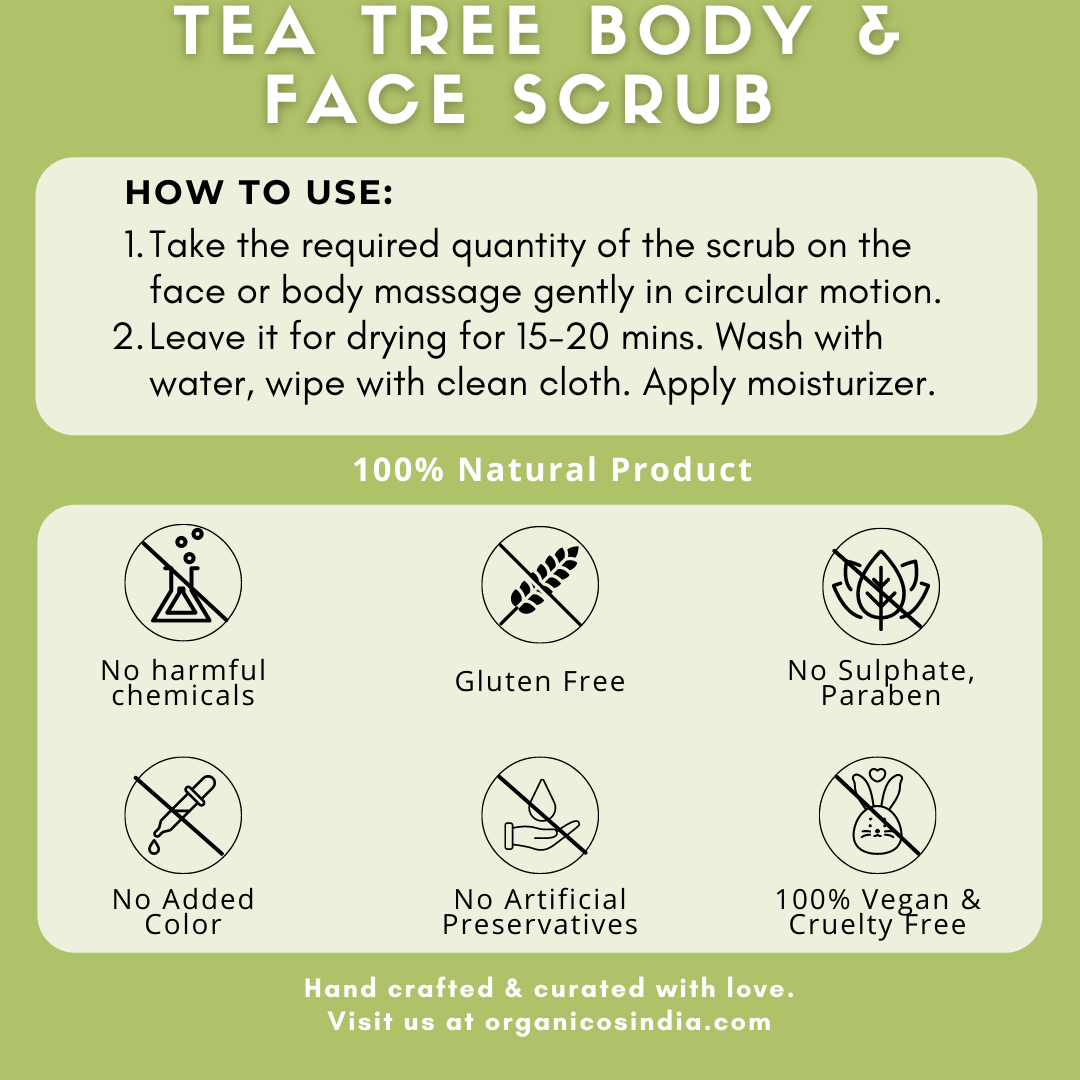 TEA TREE BODY & FACE SCRUB 150 G