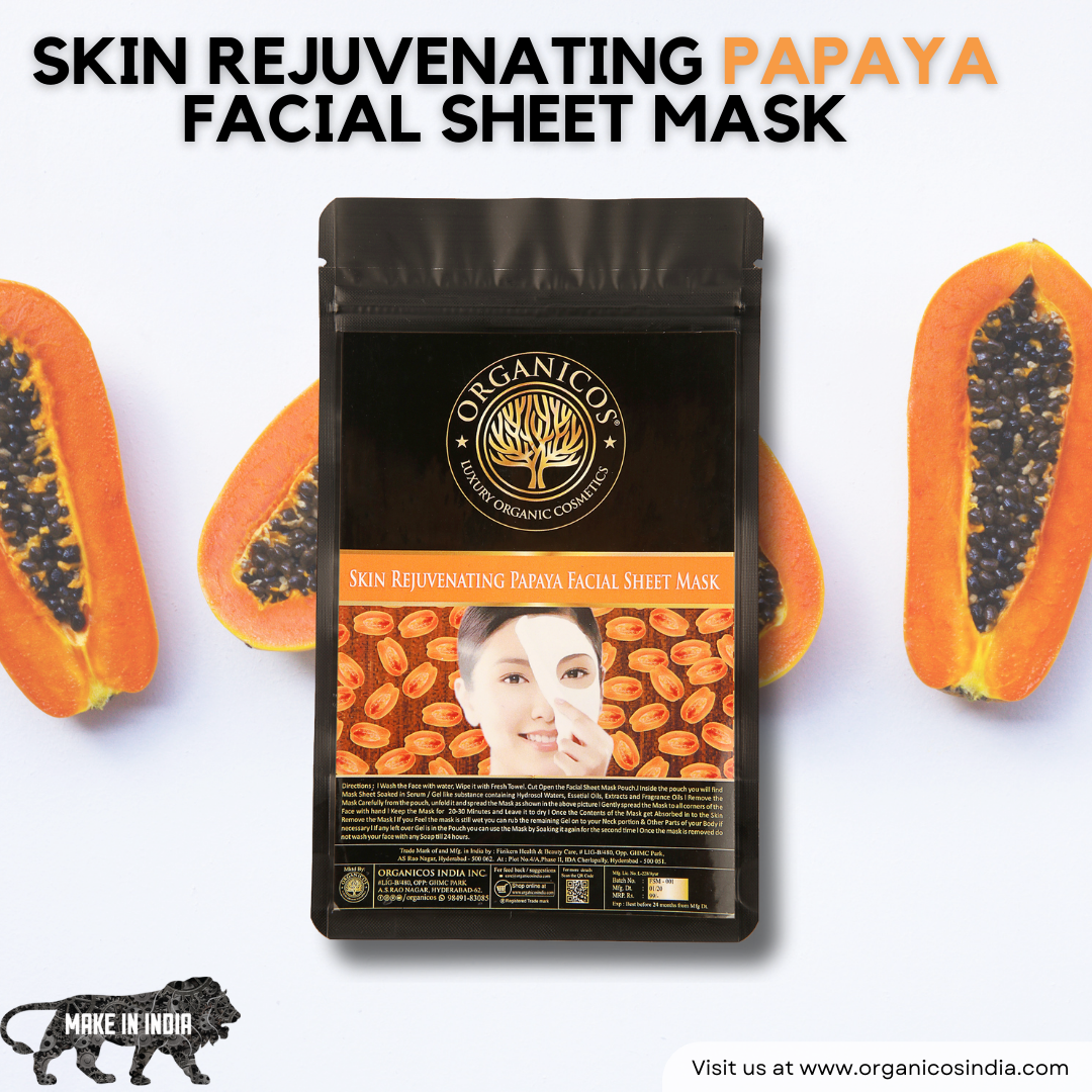 Skin rejuvenating Papaya Facial Sheet Mask