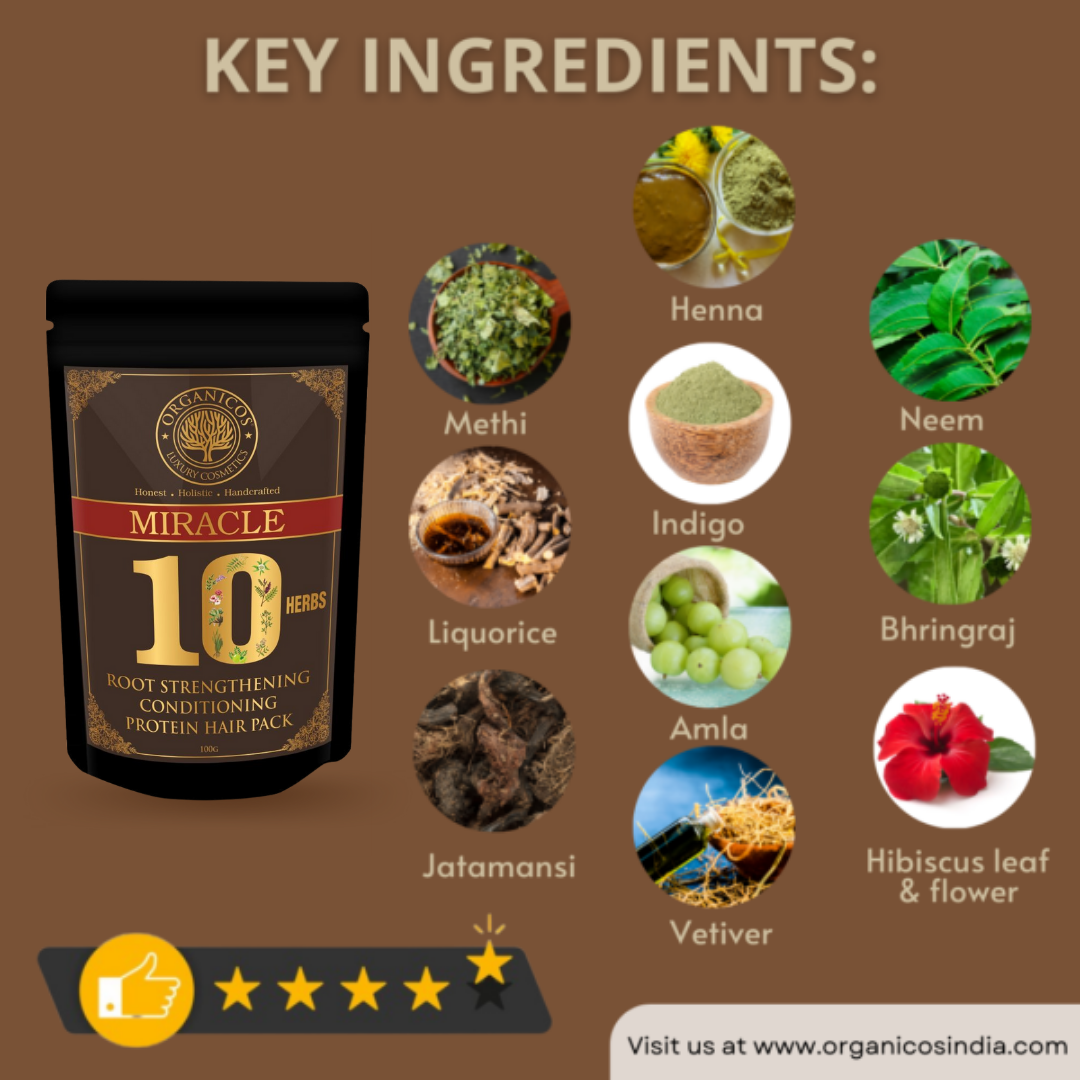 10 HERBS ROOT STRENGTHENING PROTEIN HAIR PACK 100G