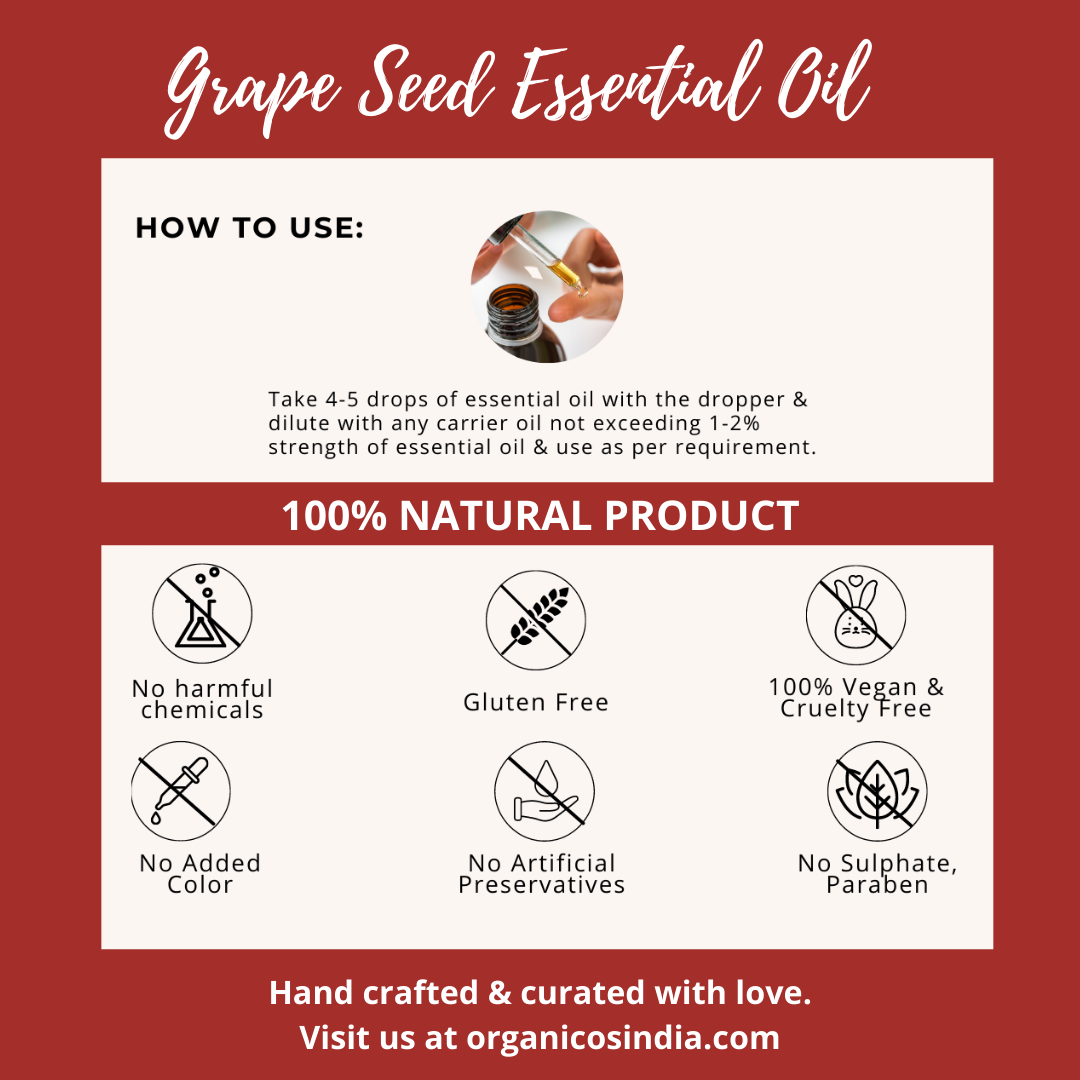 Grape Seed Essential Oil 15 ml