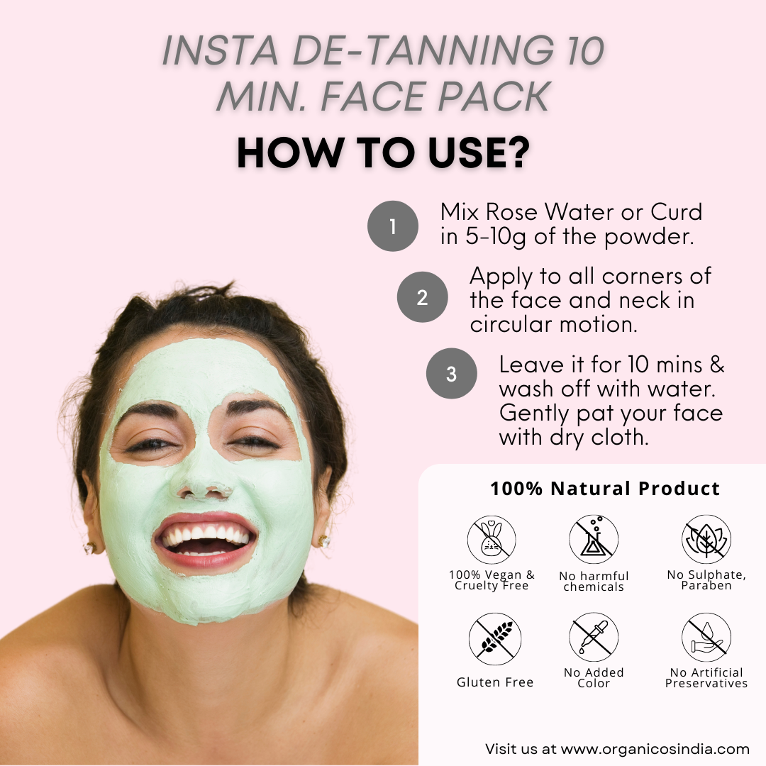 Insta 10 Min Detan Face Pack 50 gms