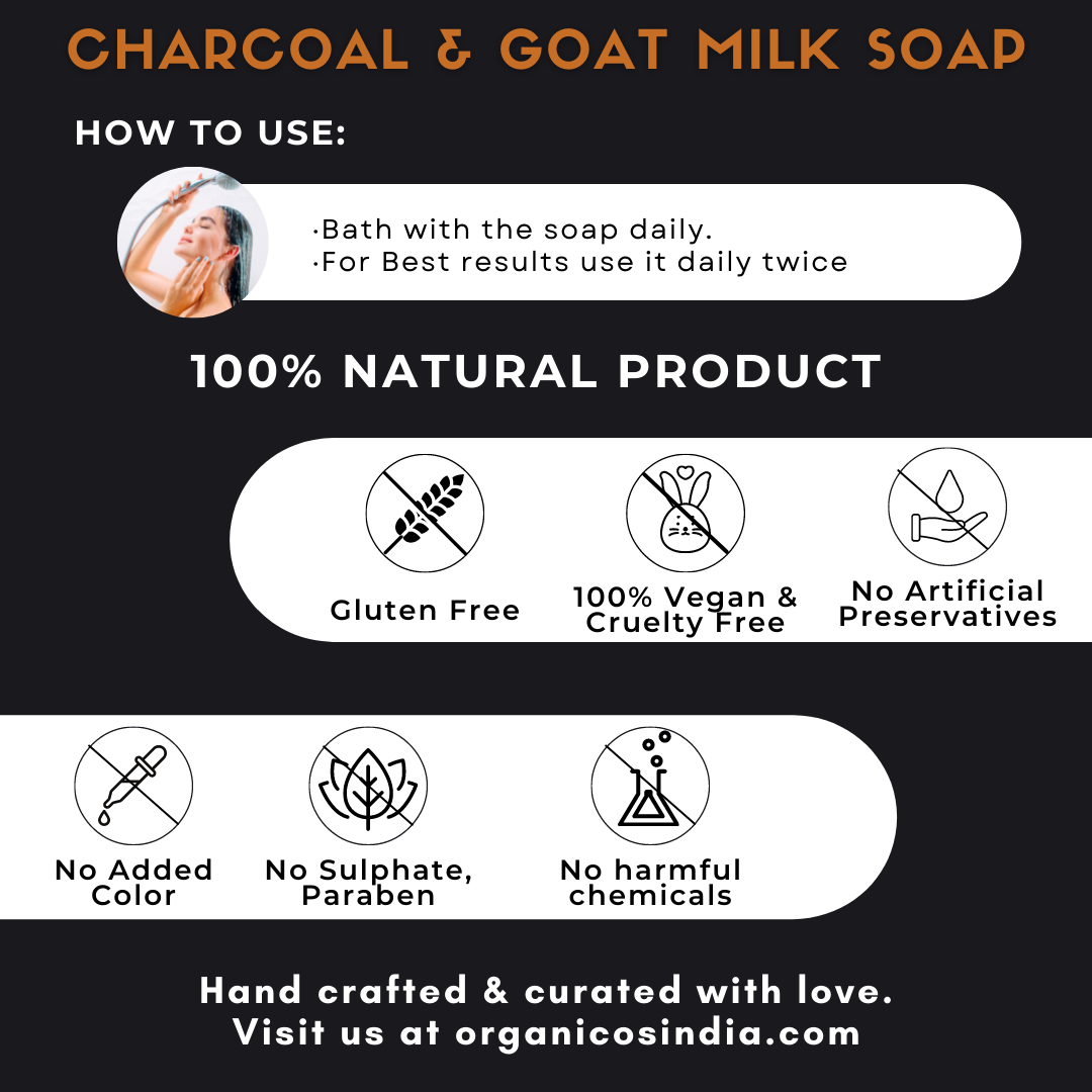 Charcoal & Goat Milk Soap 100 g