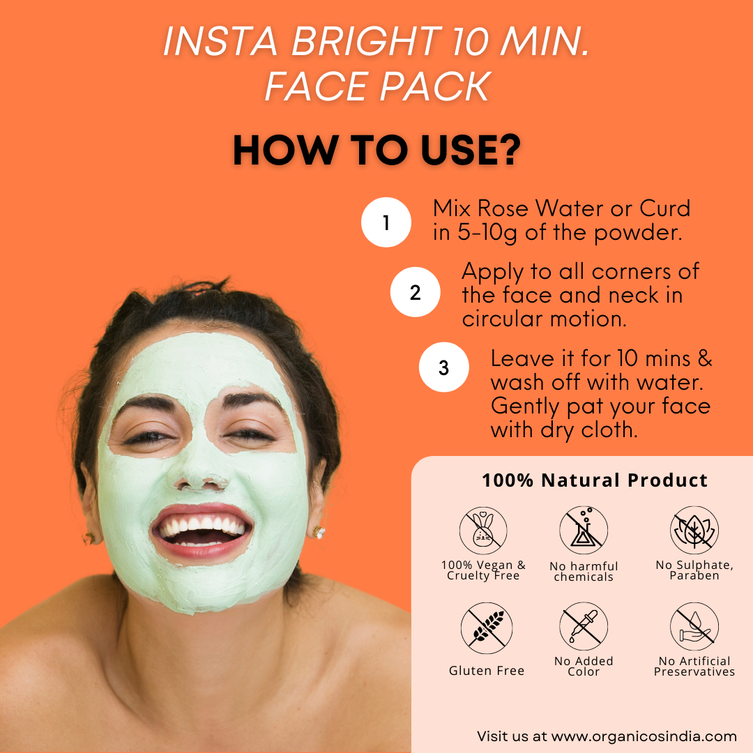 INSTA BRIGHT 10 MIN FACE PACK 50G