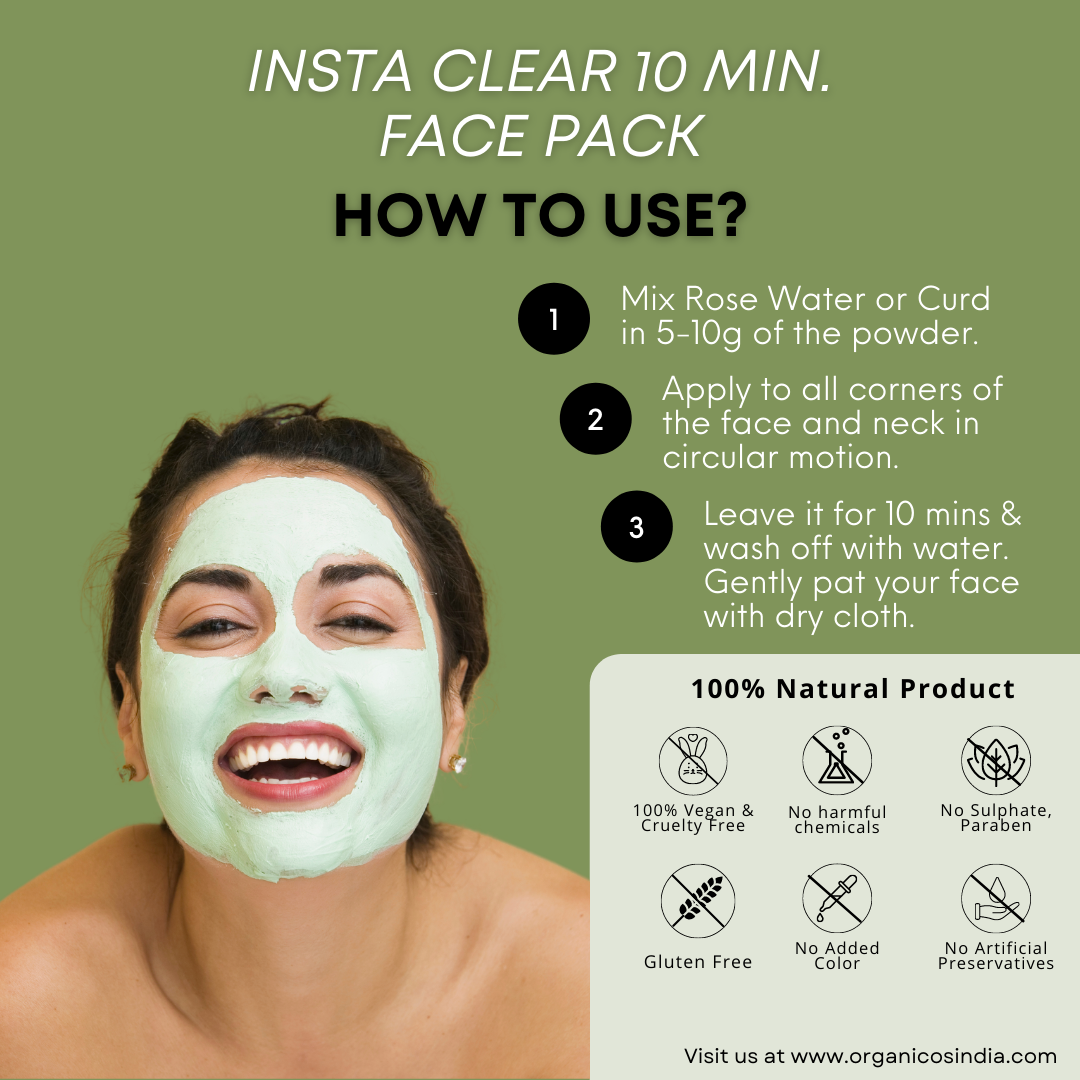 Insta Clear 10 MIN. Face Pack