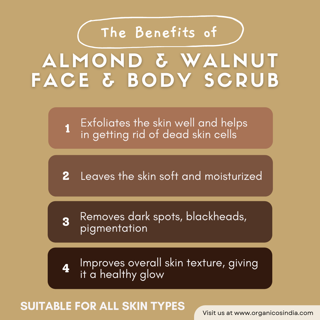 ALMOND + WALNUT BODY FACE SCRUB 150 G