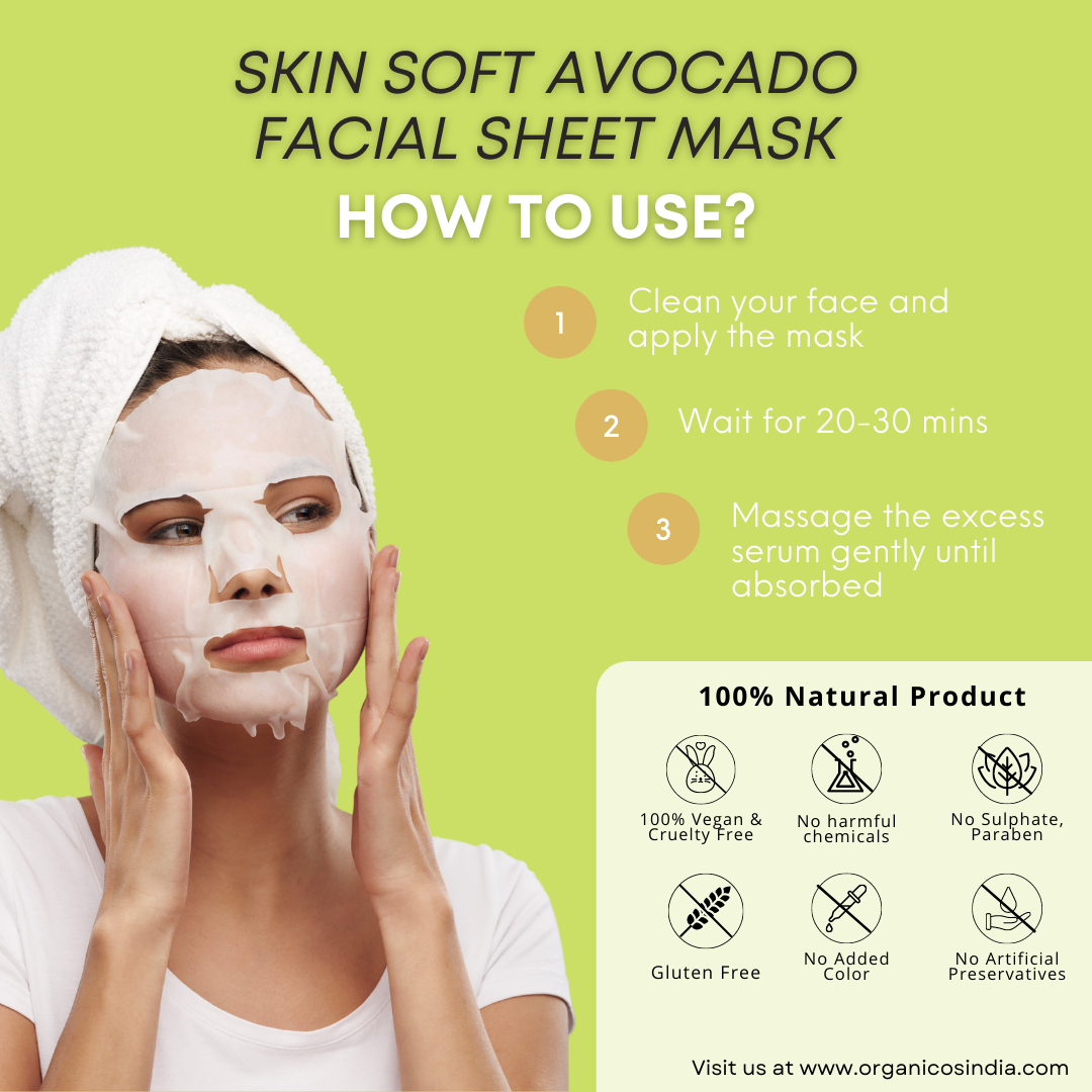 Skin Soft Avocado Facial Sheet Mask