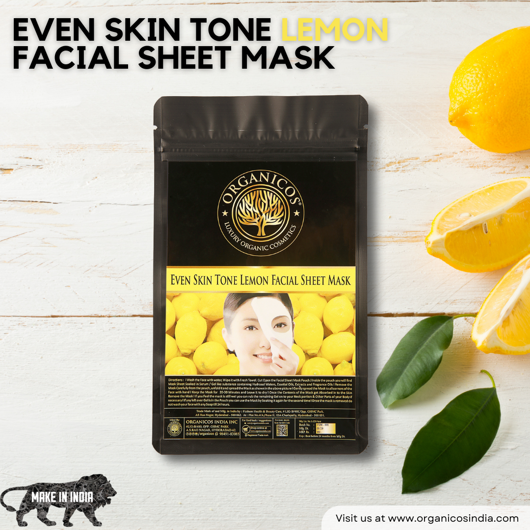 Even Skin Tone Lemon Facial Sheet Mask