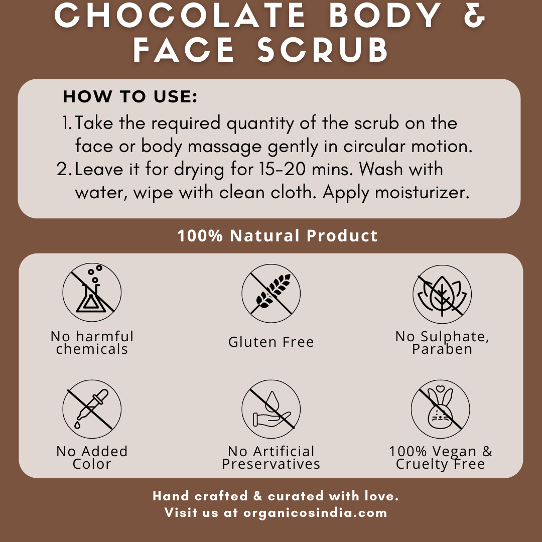 CHOCOLATE BODY & FACE SCRUB 150 G