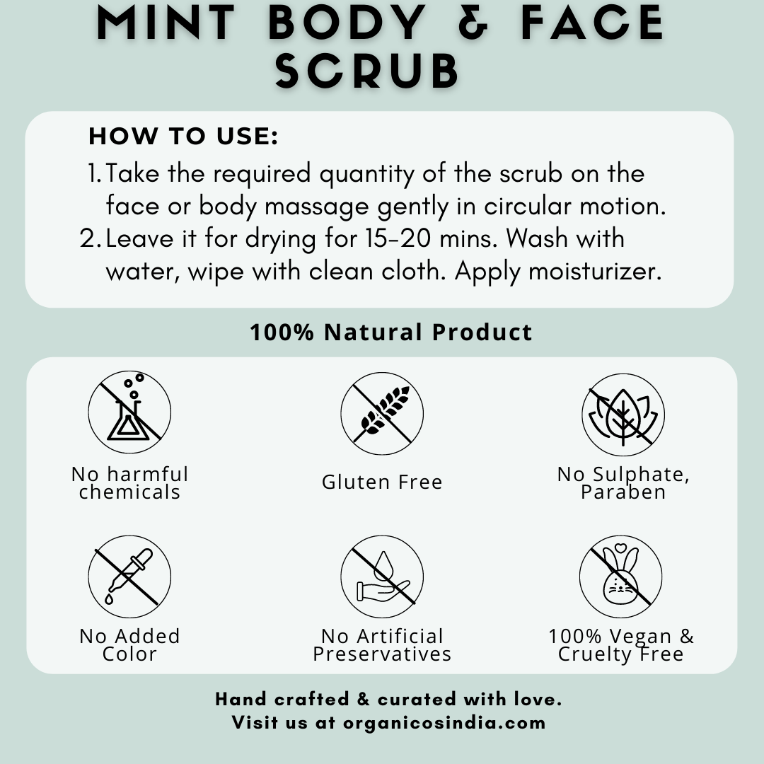 MINT BODY & FACE SCRUB 150 G