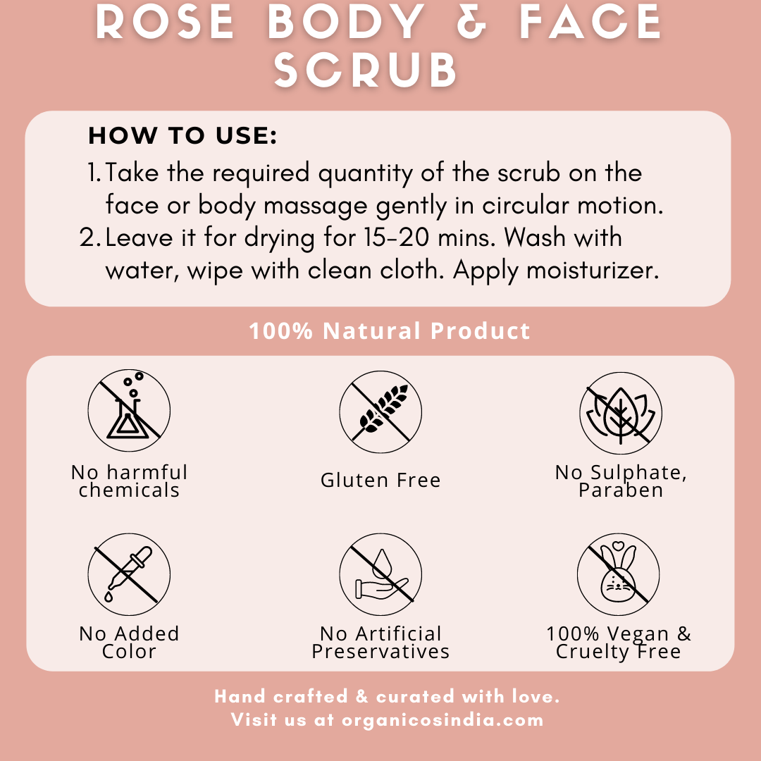 ROSE BODY & FACE SCRUB 150 G