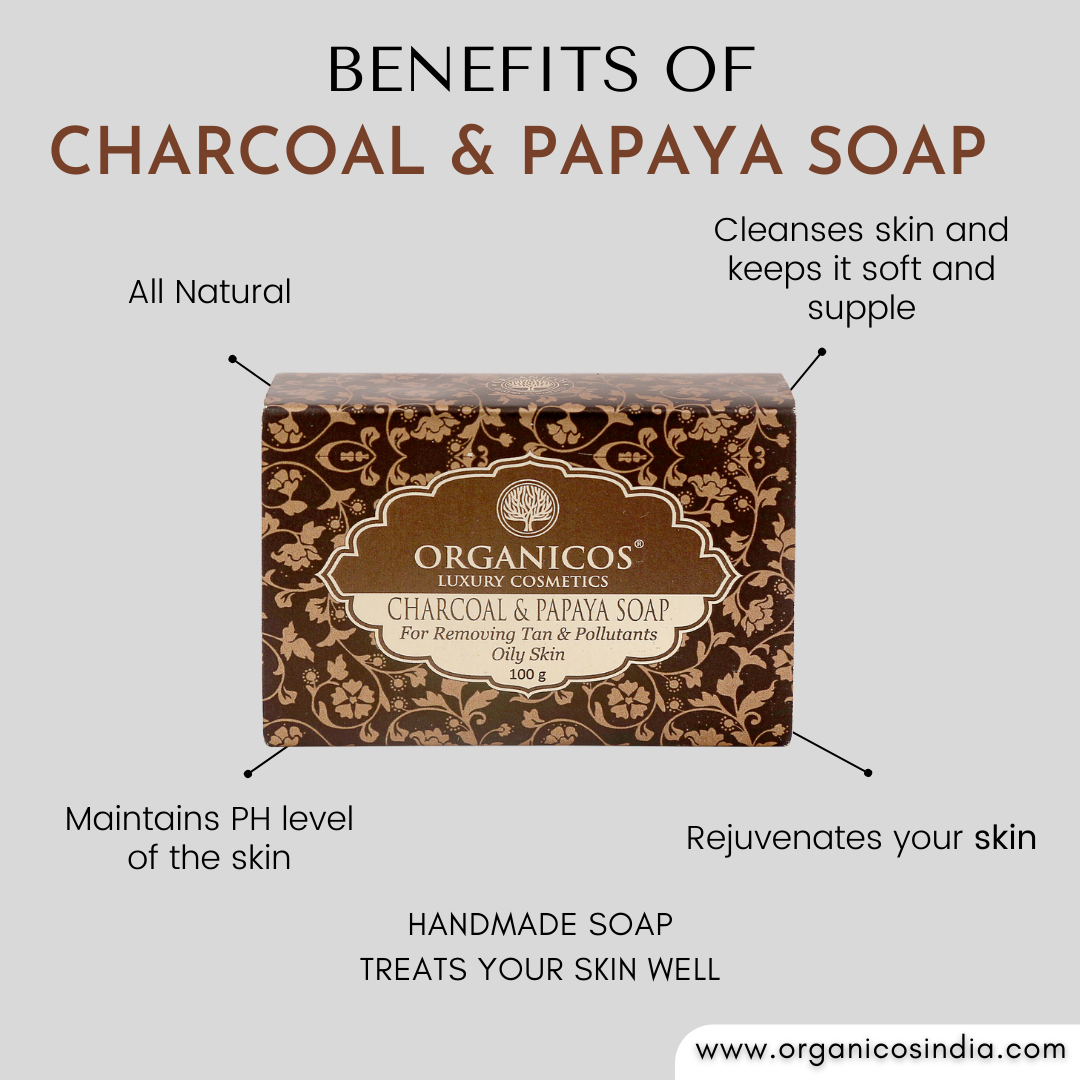 Charcoal & Papaya Soap 100 g