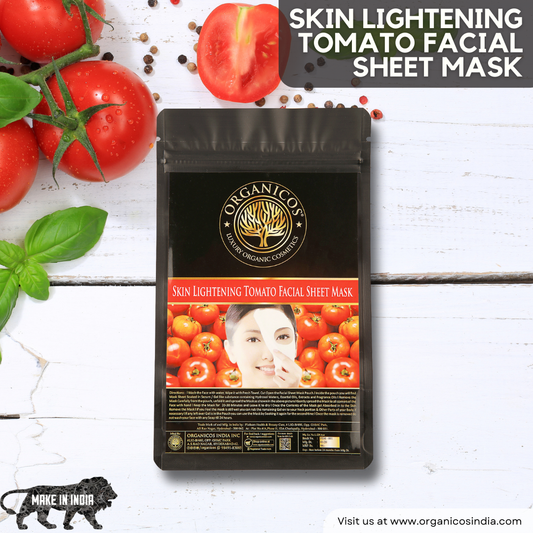 Skin Lightening Tomato Facial Sheet Mask