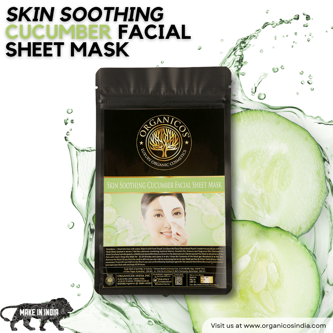 Skin Soothing Cucumber Facial Sheet Mask
