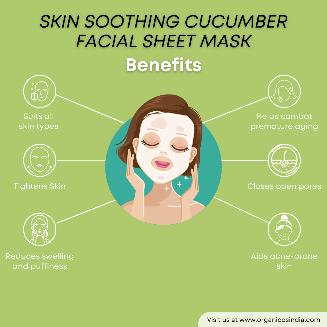 Skin Soothing Cucumber Facial Sheet Mask