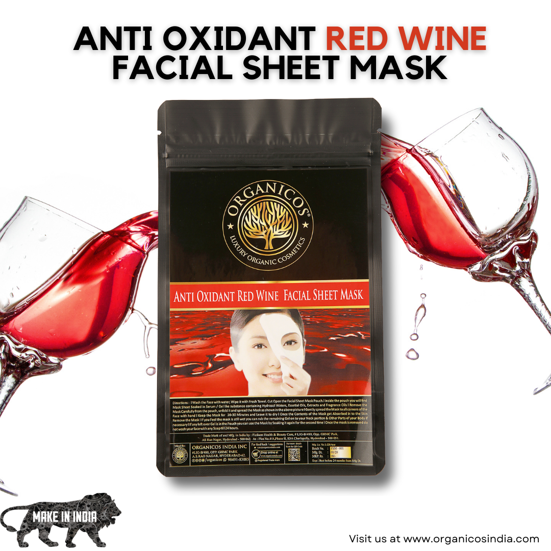 Anti Oxidant Red Wine Facial Sheet Mask