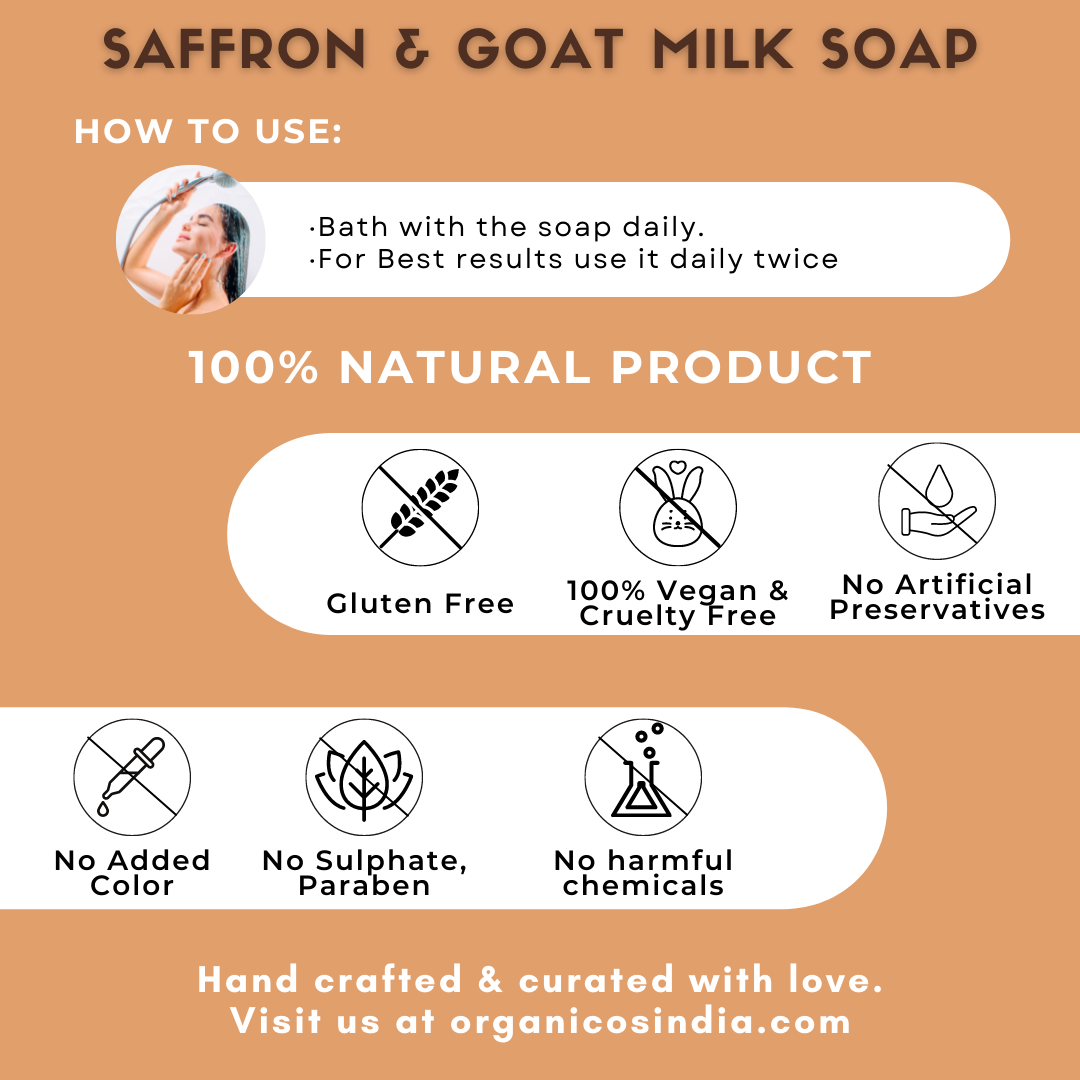 Saffron & Goat milk Soap 100 g