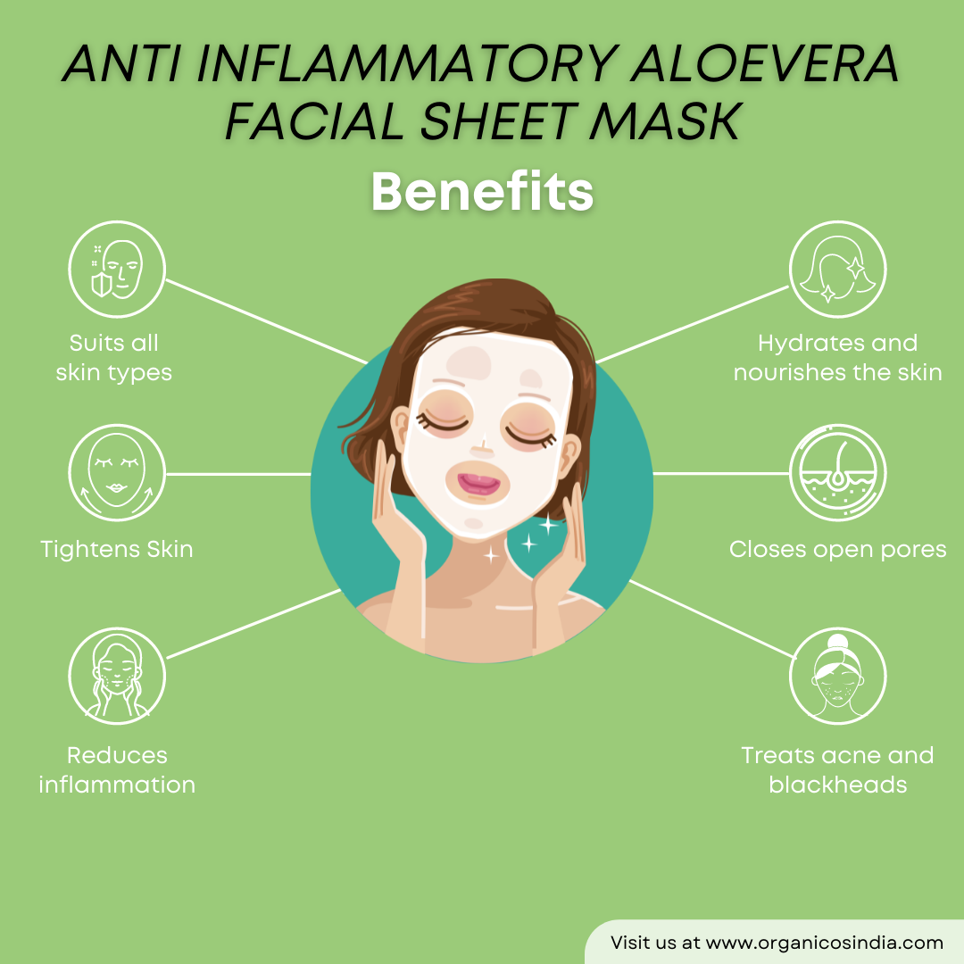 Anti Inflammatory Aloevera Facial Sheet Mask