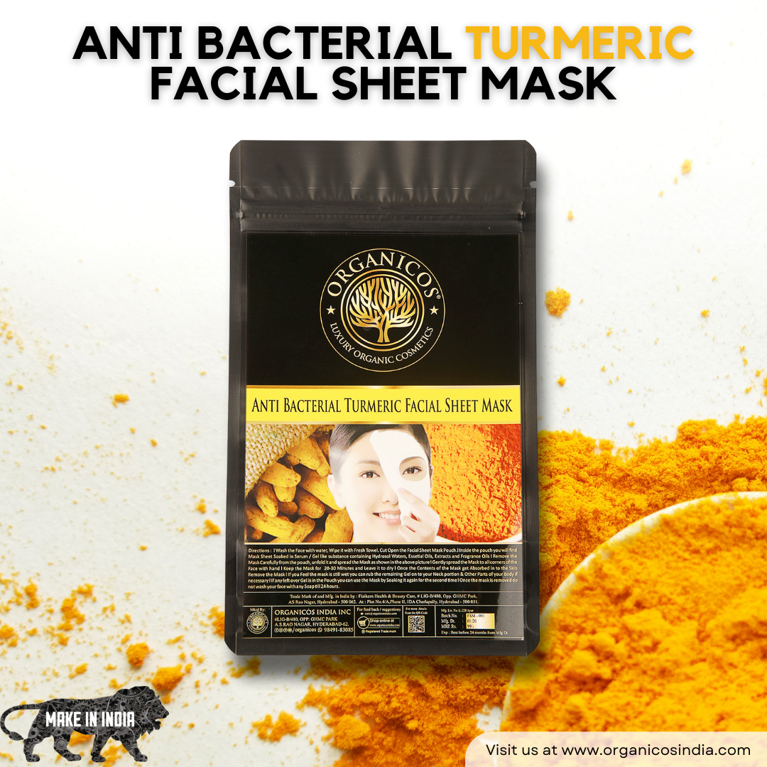 Anti Bacterial Turmeric Facial Sheet Mask