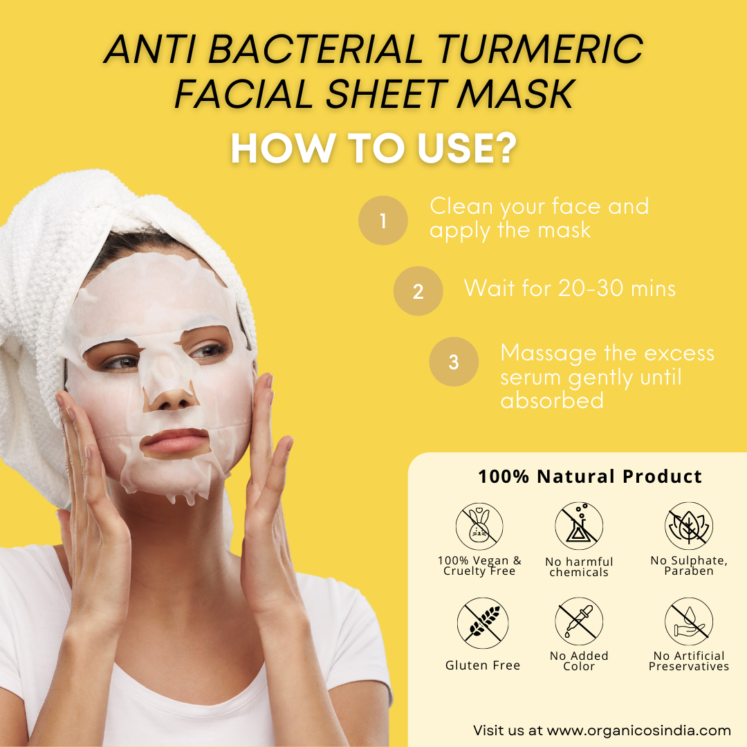 Anti Bacterial Turmeric Facial Sheet Mask